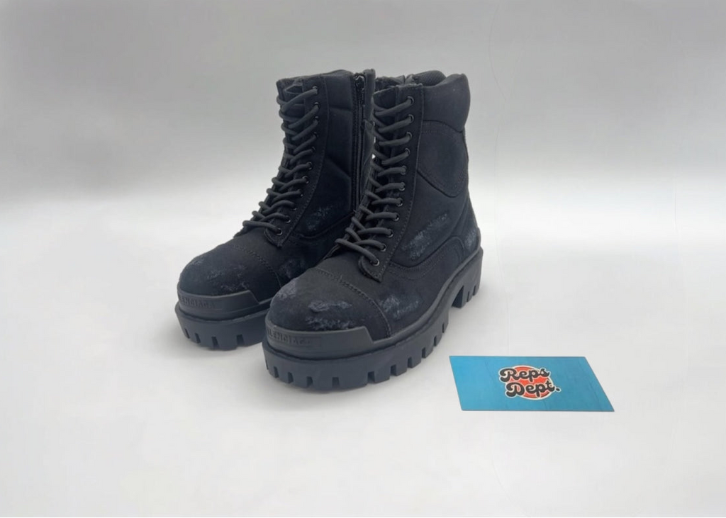BALENCIAGA - Strike Boots Black