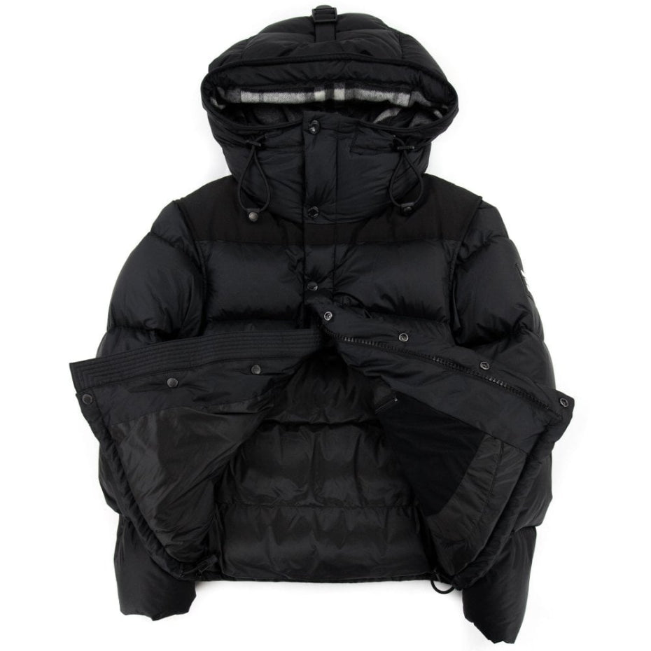 Burberry - Geacă puffer convertibilă (vestă + geacă) Black