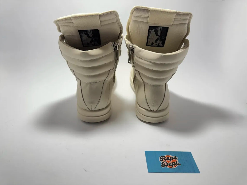 Rick Owens - Geobaskets Full White Jumbo Lace