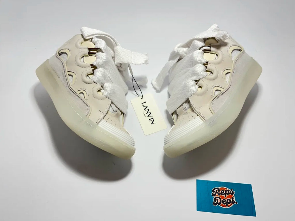 Lanvin Curb - White Beige Transparent sole