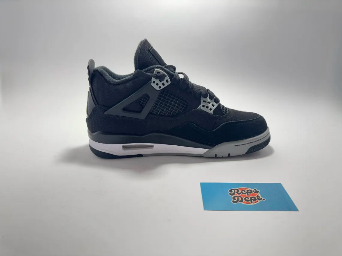 Jordan 4 Retro - Black canvas