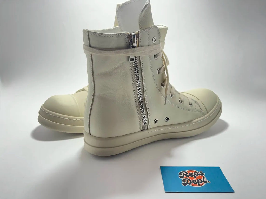 Rick Owens - Milk White leather Ramones