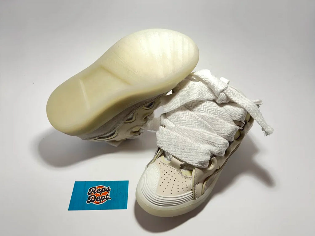 Lanvin Curb - White Beige Transparent sole