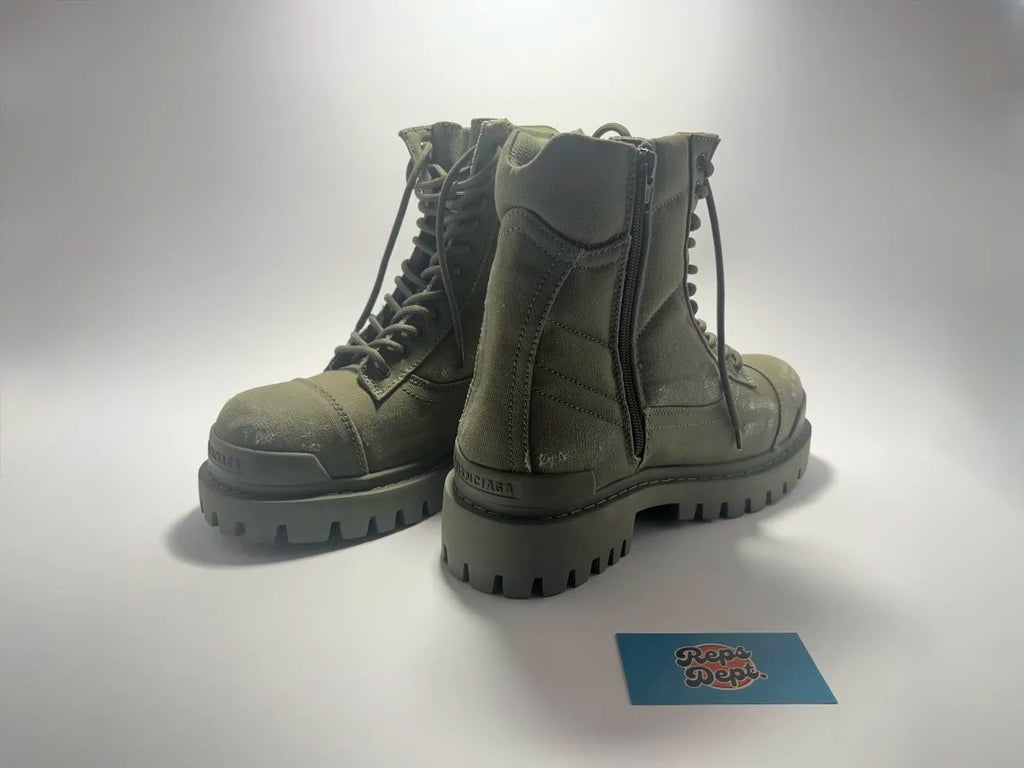 BALENCIAGA - Strike Boots Kaki