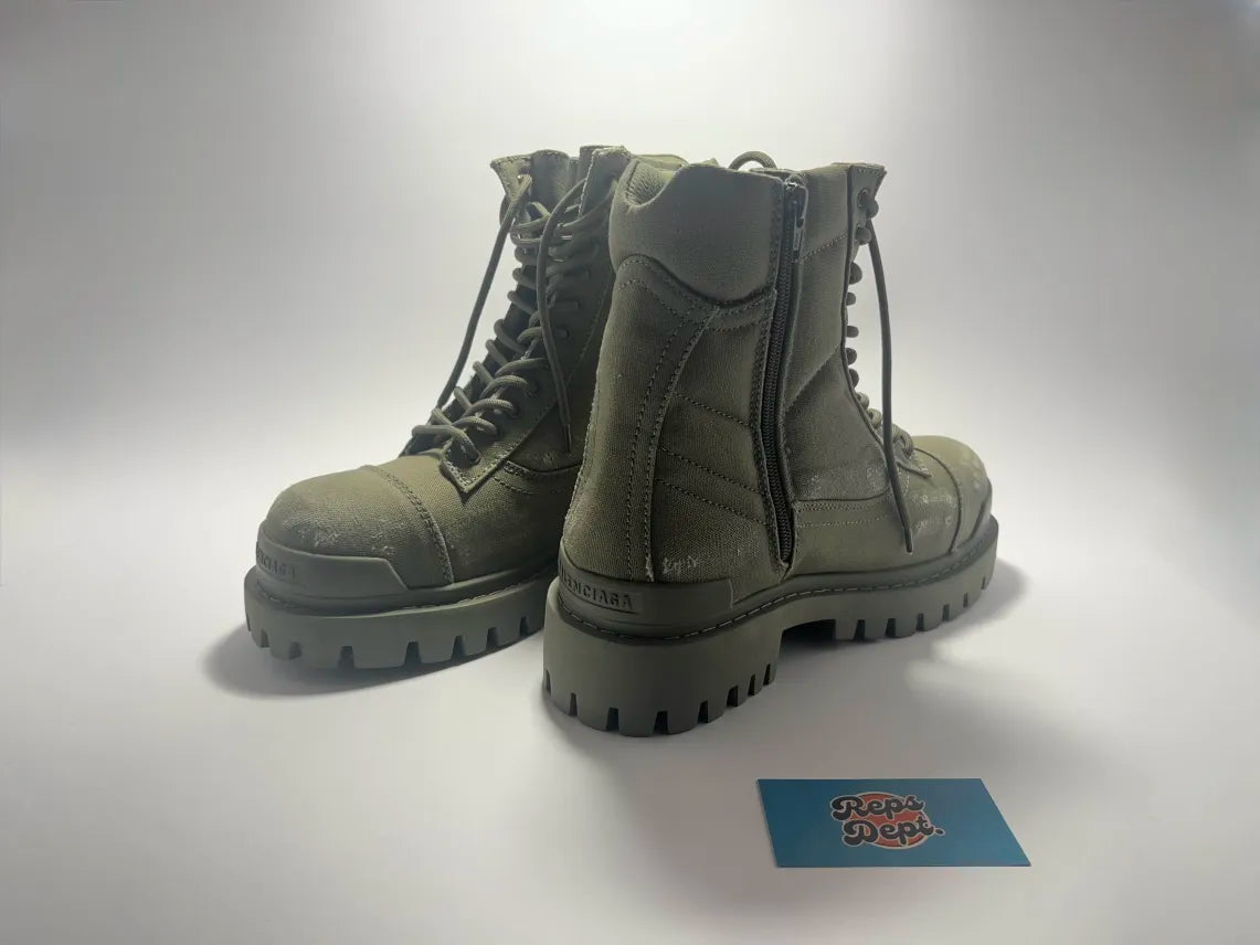 BALENCIAGA - Strike Boots Kaki