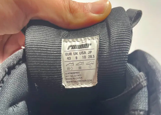 BALENCIAGA Runner - Black Red Graffiti