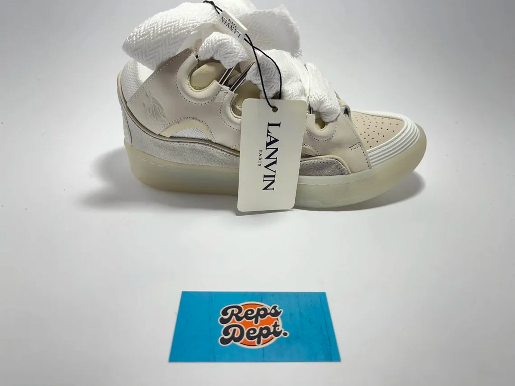 Lanvin Curb - White Beige Transparent sole