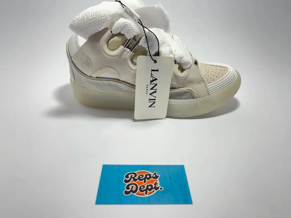 Lanvin Curb - White Beige Transparent sole