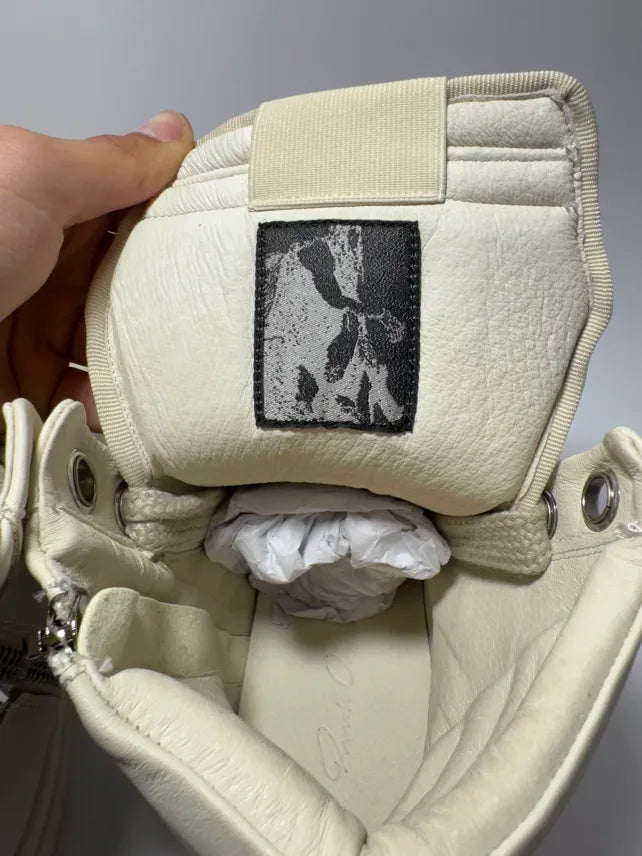 Rick Owens - Geobaskets Full White Jumbo Lace