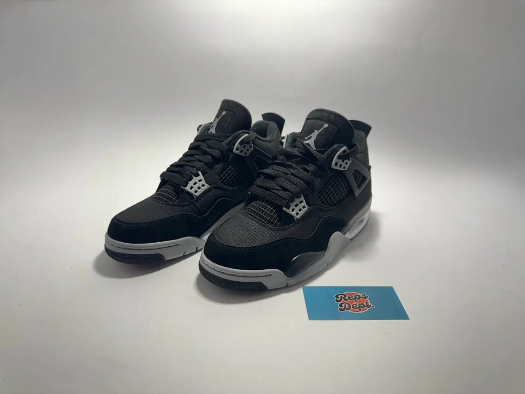 Jordan 4 Retro - Black canvas