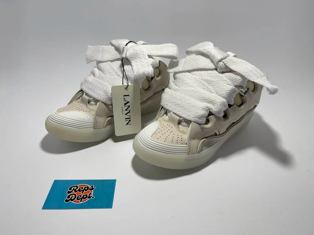 Lanvin Curb - White Beige Transparent sole