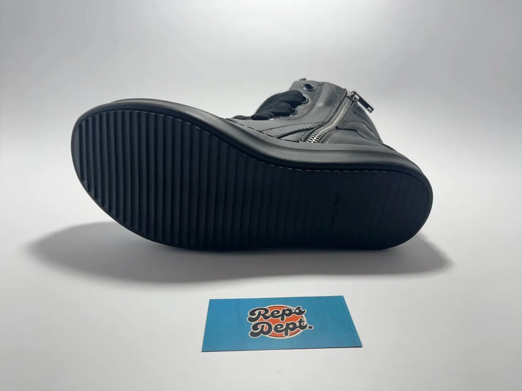 Rick Owens - Geobaskets Full Black Jumbo Lace