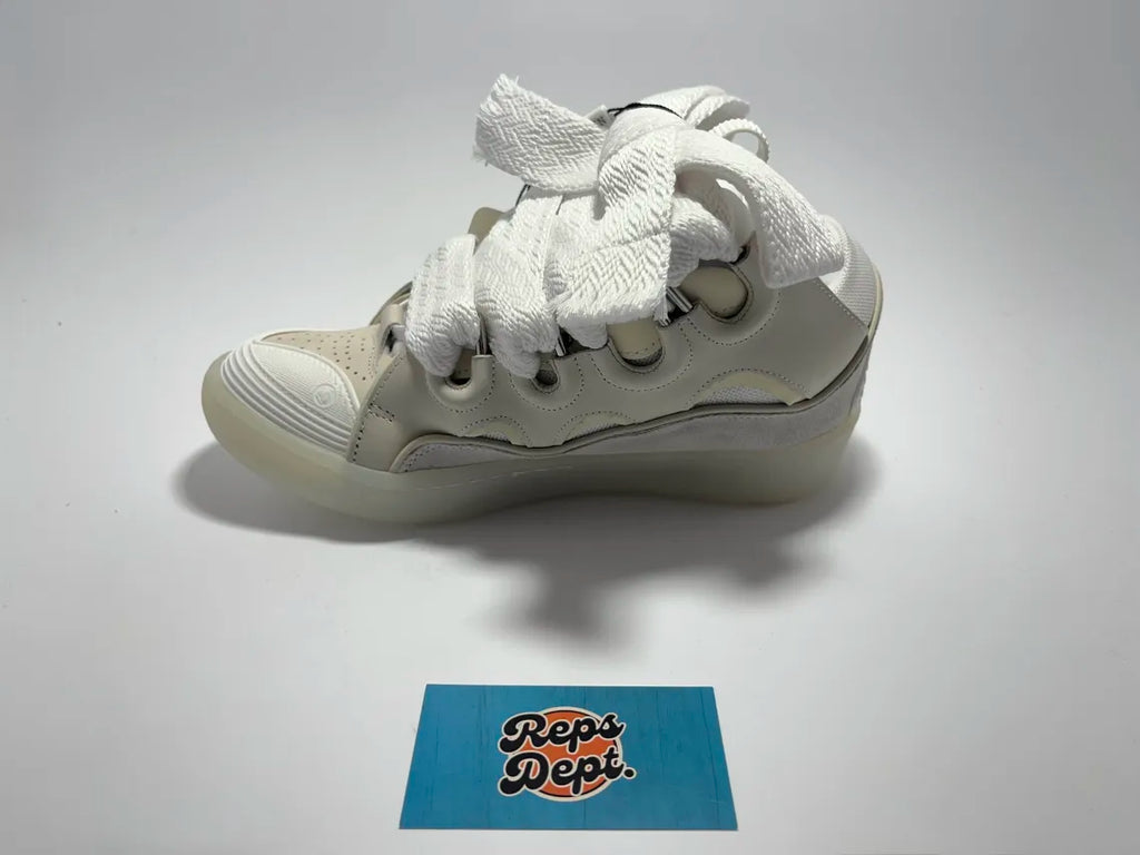 Lanvin Curb - White Beige Transparent sole