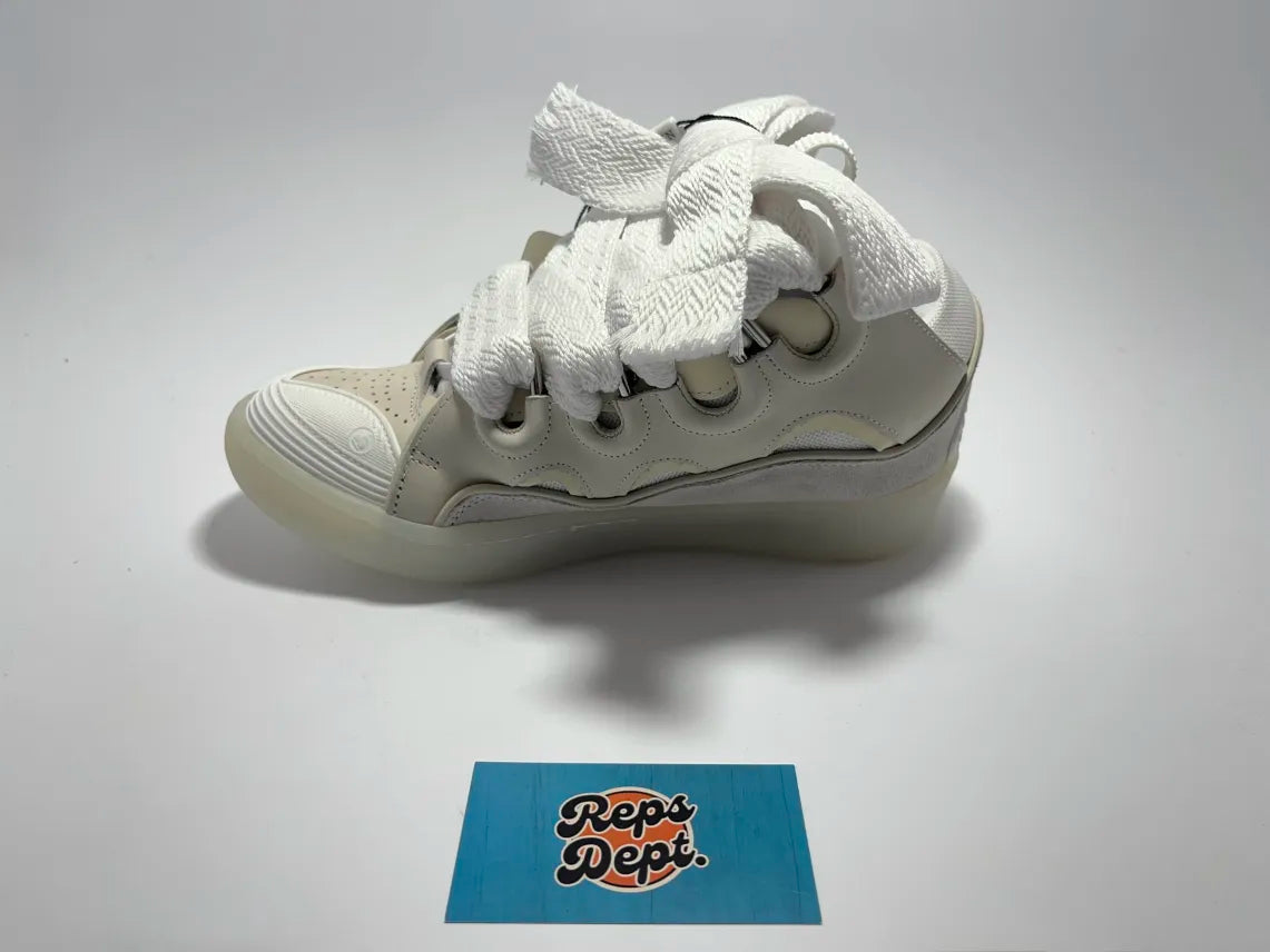 Lanvin Curb - White Beige Transparent sole