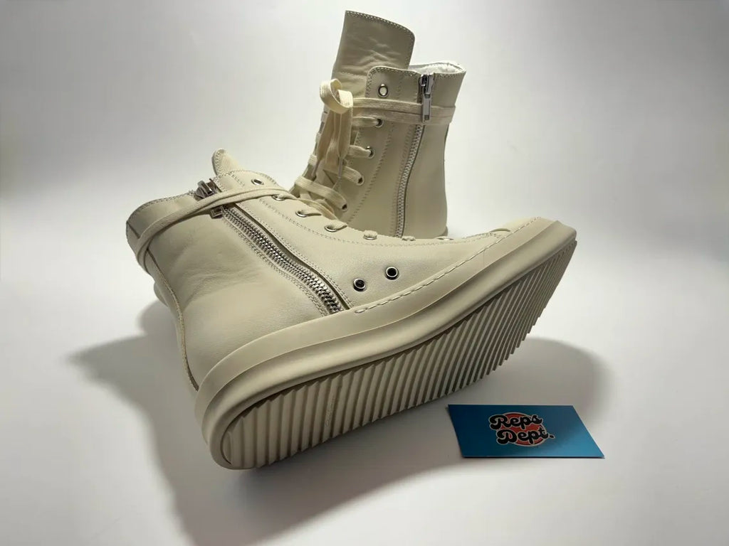 Rick Owens - Milk White leather Ramones