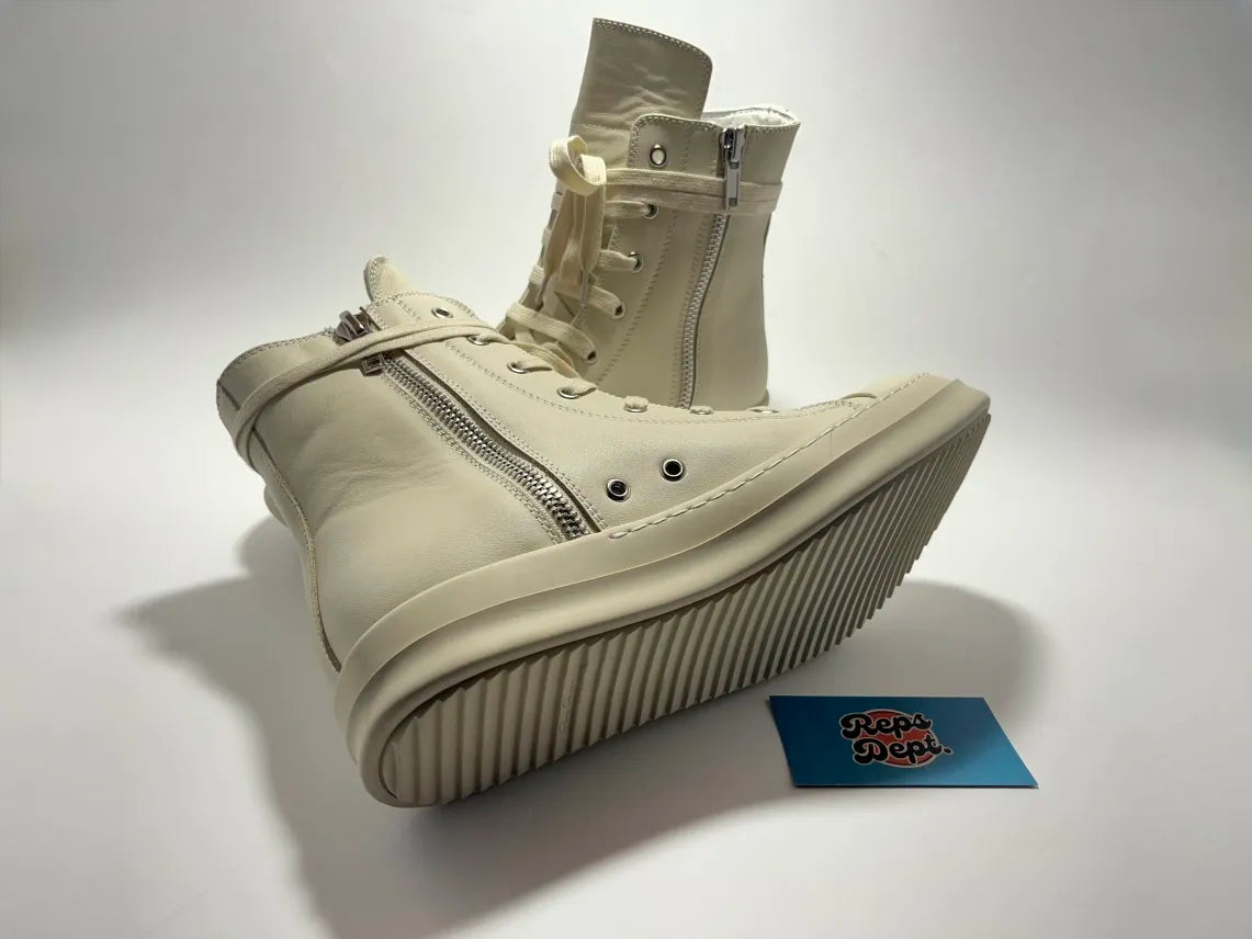 Rick Owens - Milk White leather Ramones