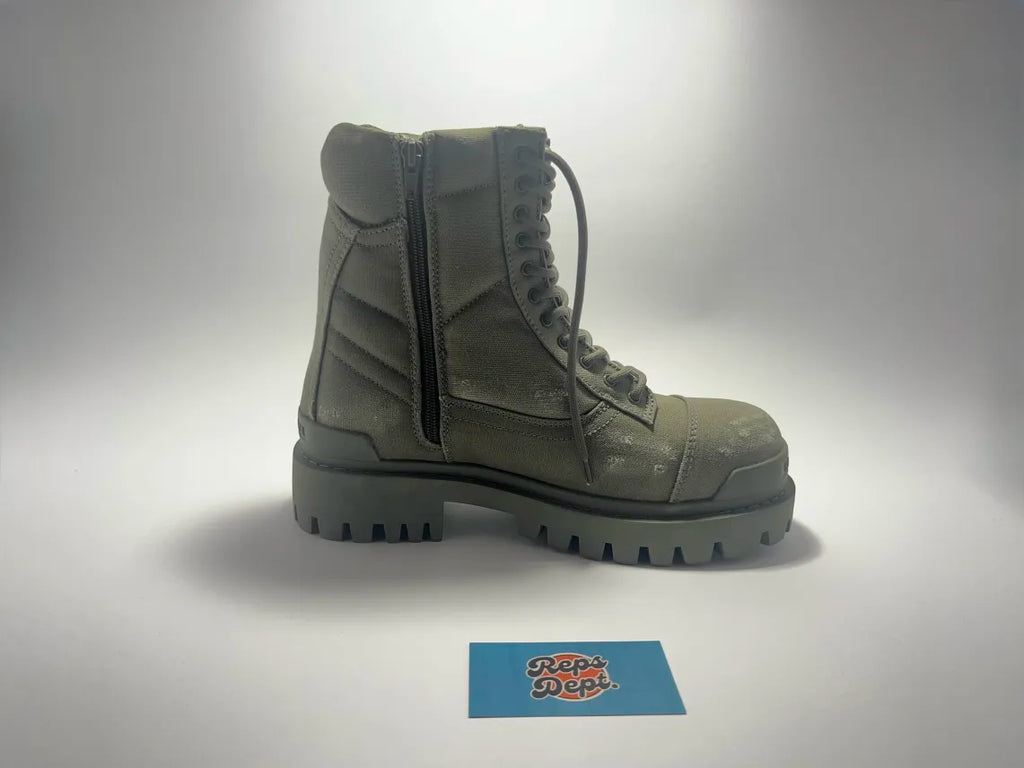 BALENCIAGA - Strike Boots Kaki