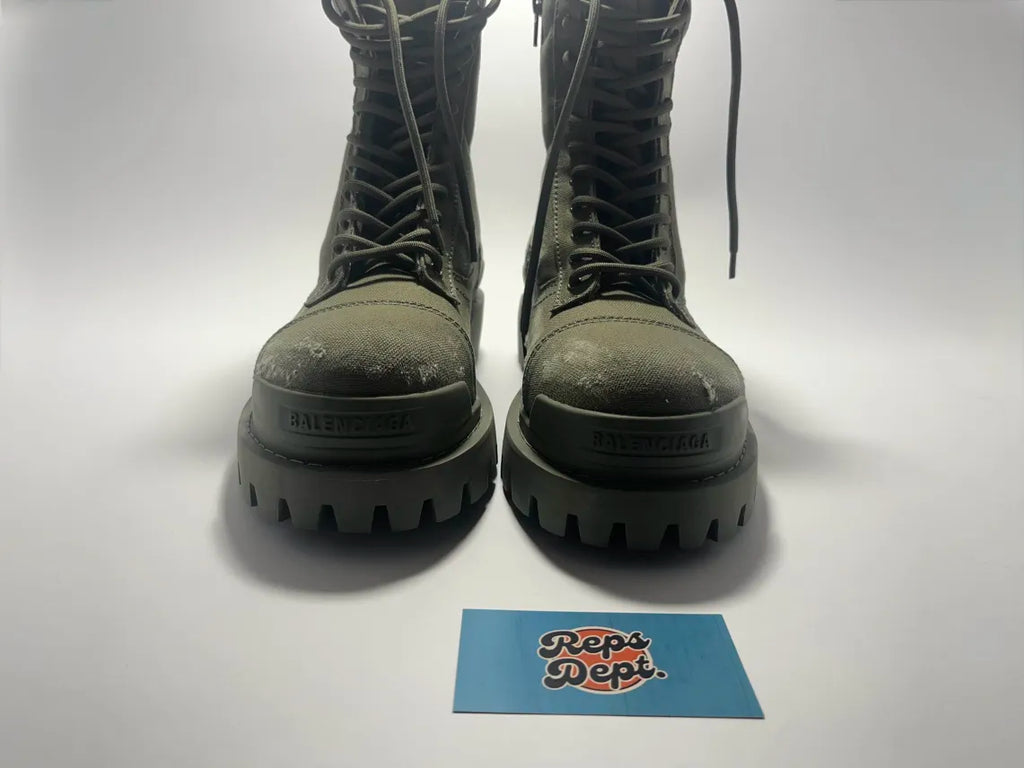 BALENCIAGA - Strike Boots Kaki