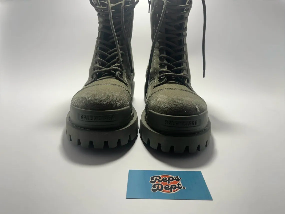 BALENCIAGA - Strike Boots Kaki