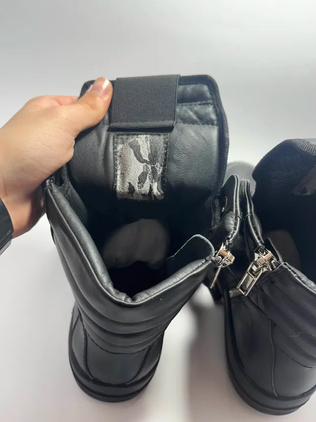 Rick Owens - Geobaskets Full Black Jumbo Lace