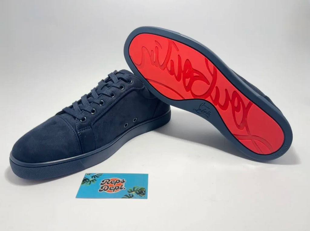 Christian Louboutin - Dark Blue embroidery