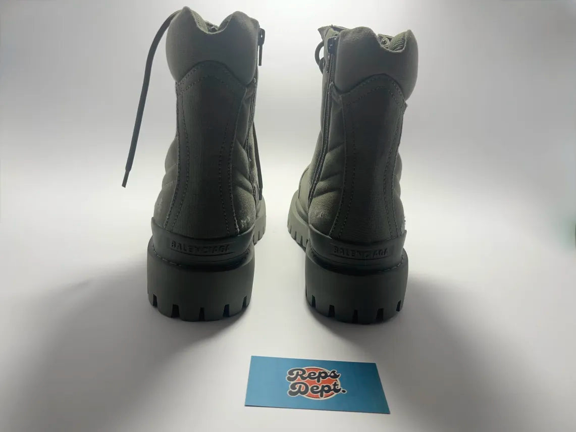 BALENCIAGA - Strike Boots Kaki
