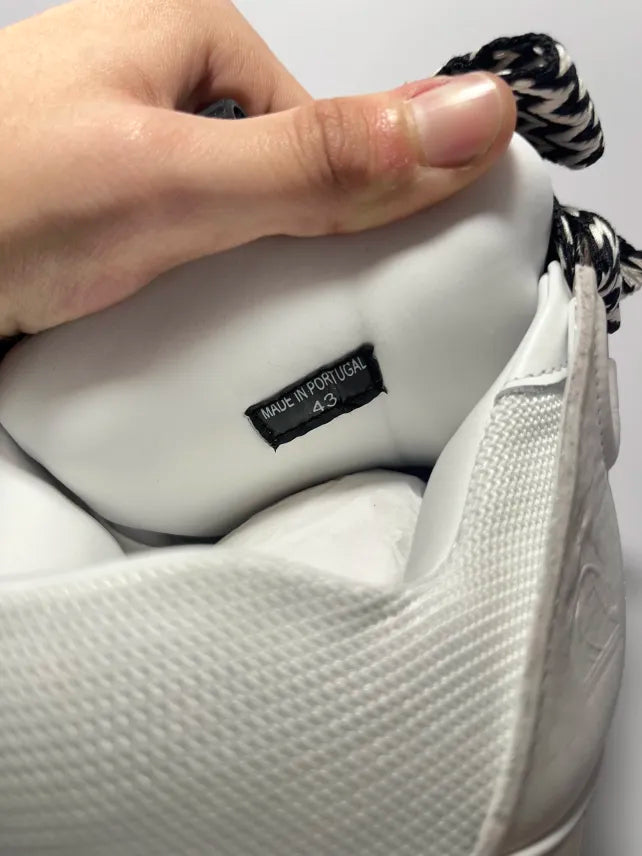 Lanvin Curb - White Black Transparent sole