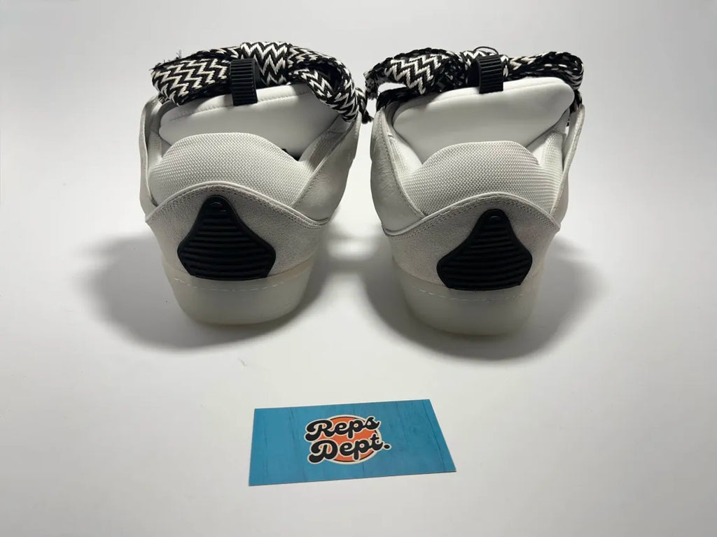 Lanvin Curb - White Black Transparent sole