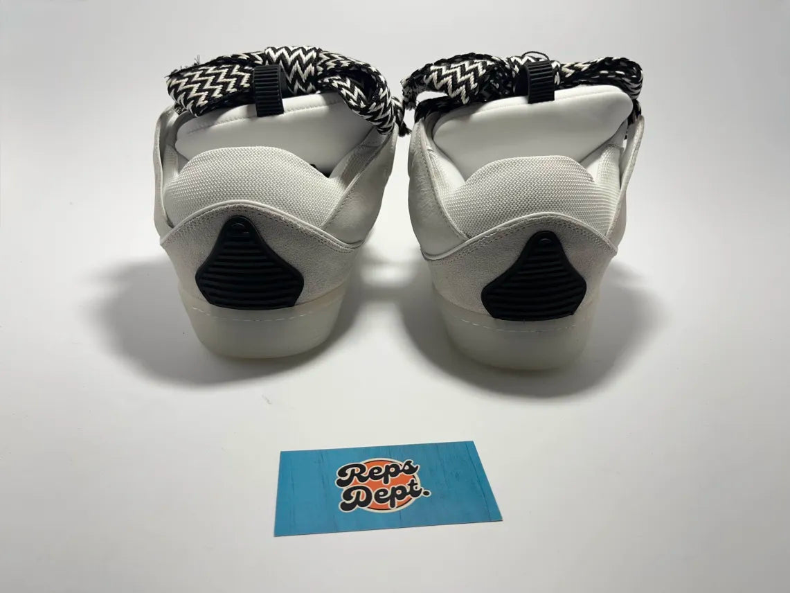 Lanvin Curb - White Black Transparent sole