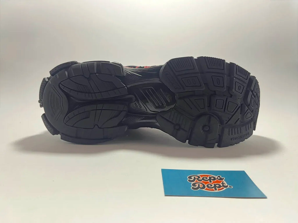 BALENCIAGA Runner - Black Red Graffiti