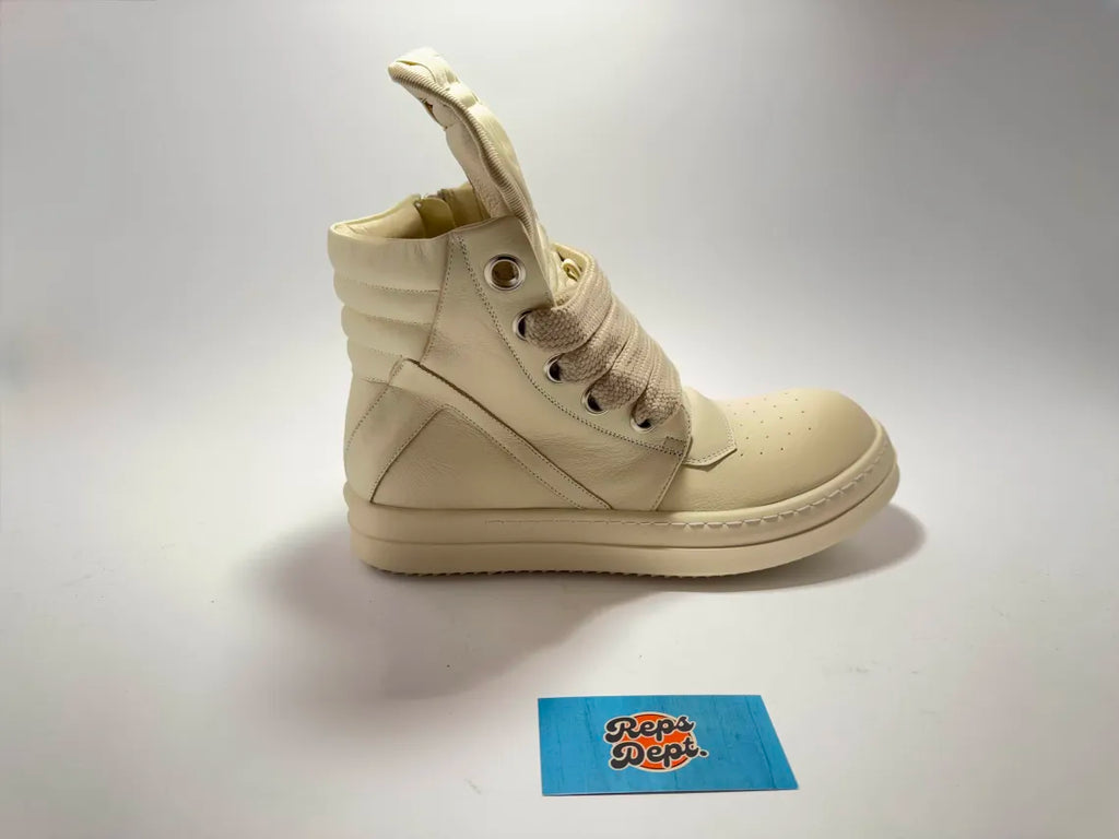 Rick Owens - Geobaskets Full White Jumbo Lace