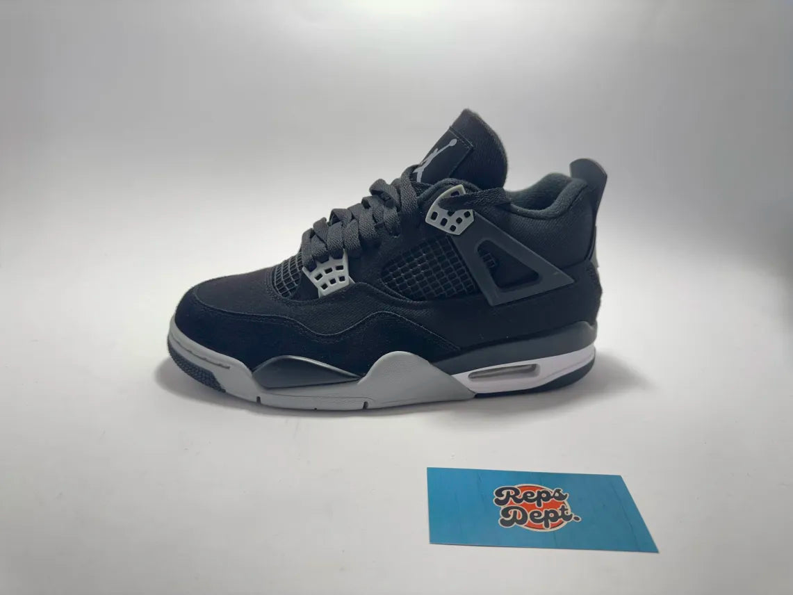 Jordan 4 Retro - Black canvas