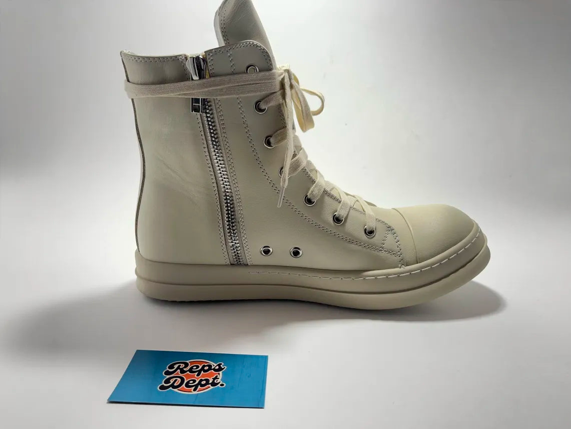 Rick Owens - Milk White leather Ramones